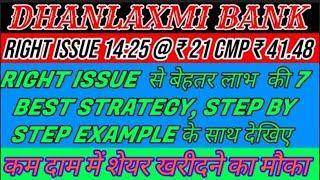 Dhanlaxmi bank share latest news ️ dhanlaxmi bank share today news ️ dhanlaxmi bank right issue