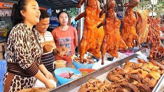 Phnom Penh Food: YUMMY Juicy Roasted Pork, Braised Pork & Roast Duck