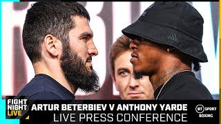 LIVE Artur Beterbiev v Anthony Yarde Press Conference | JAN 26th 1PM | BT Sport Boxing