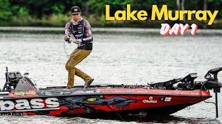 Sharing water on the Bassmaster Elites - Lake Murray Day 1