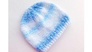 Super easy knit baby hat - Newborns to 6 months - For beginners- Knitting for Baby #10