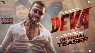 Deva | Official Teaser l Shahid Kapoor | Pooja Hegde | Rosshan Andrrews | In Cinemas 31st January