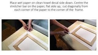How to stretch Watercolor paper on canvas stretcher bars