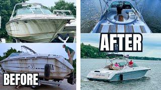 INCREDIBLE Boat Restoration | 1992 Sea Ray 380 Sun Sport