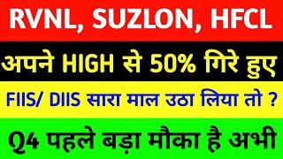 RVNL share latest News today | Suzlon energy share latest News today | hfcl share latest News today