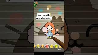 Your month your character in: Toca Blair #tocaboca #shorts
