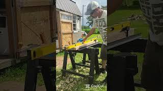 Spalted Red Maple Mantel Part 1 - Flattening #woodworking #diy #carpentry #fyp #wood #trees