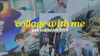 junk journal july 2024 | interpreting journaling prompts with collage and poetry