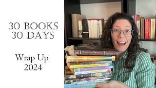 30 Books in 30 Days Reading Wrap Up 2024