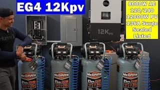 Just Released! EG4 12Kpv: 8,000W 120/240V Hybrid Inverter w/ 136A Surge?!