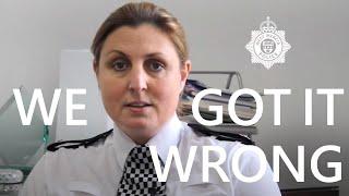 We Got it Wrong | Apology and Statement | Kidderminster Police Station | West Mercia Police