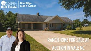 SOLD - Ranch Home for Sale at Auction in Vale NC