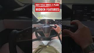 HIDDEN FEATURES IN THE 2022 TESLA MODEL S PLAID  #Shorts