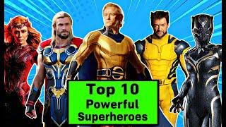 Top 10 Powerful Heroes of MCU Explain In HINDI | MCU Top 10 Superheroes New Ranking In HINDI | MCU