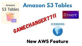 Amazon S3 Tables | AWS New Annoucement | Fully managed Apache Iceberg tables | AWS reInvent 2024