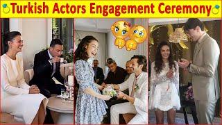 Turkish Actors and Actresses Engagement Ceremony️️️ Turkish Drama | Turkish series