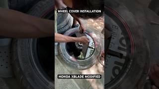 WHEEL COVER INSTALLATION | HONDA XBLADE MODIFIED