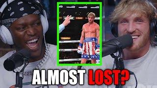 KSI ADMITS TO ALMOST *LOSING* KSI VS LOGAN PAUL 2