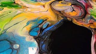 INTOXICATING COLORS COLLIDE WITH FLUIDART!!! #acrylicpouring #pourpainting #artwork