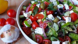 سالاد های مدیترانه ای خوشمزه | طرز تهیه سالاد یونانی با کاهو | GREEK SALAD