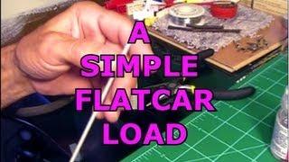 HOW TO MAKE A SIMPLE FLATCAR LOAD FOR MODEL RAILROAD