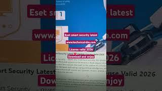 Eset nod32 antivirus key | eset smart security | Download eset antivirus 2024 | working key