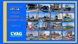 Trams and Buses in Chemnitz /Part:3/ 5000 Subscribers, Thank you /Straßenbahnen u. Busse in Chemnitz