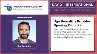 National Whistleblower Day 2022 - Ugo Bernalicis Keynote Speech