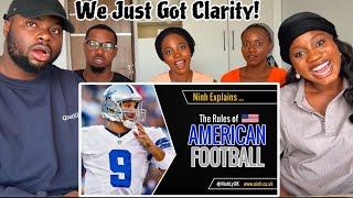 The Rules of American Football - EXPLAINED! (NFL) | FAMILY REACTS |