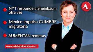 #AristeguiEnVivo:  NYT mantiene respaldo a reportajes; México impulsa cumbre migratoria | 03/01/25