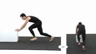 Push: Athletic male: Slow motion - Animation Reference Body Mechanics