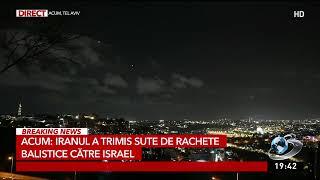 Iranul a început atacul cu rachete balistice în Israel