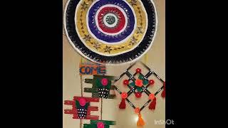 3 beautifull craft ideas ##wallhanging//art deaswithpaper ... youtube video