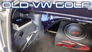 VW Golf Cabriolet Gets Some Old Alpine Gear | Sound System Install