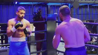 Ahmed Hendy (black trunk) vs Ahmed Anshraf (blue/white trunk)