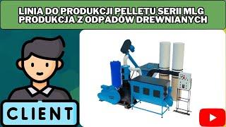 Linia do produkcji pelletu serii MLG od firmy LabEcoTech | produkcja z odpadów drewnianych