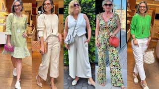 Natural Older Women OVER 50 60 70 |Summer Fashion 2024 For Women