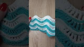 ШИКАРНЫЕ ВОЛНЫ. Новый узор крючком. Подробно для начинающих./ GORGEOUS WAVES. New crochet pattern.