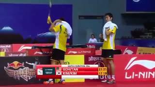 2014 Thomas Cup:Group C Final-Goh V Shem Tan Wee Kiong vs Kim Sa Rang and Kim Ji Jung