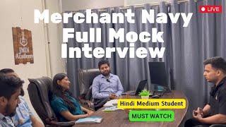 Merchant Navy Mock Interview Preparation at JMDI Academy | Ep 02