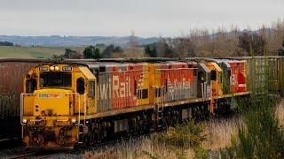 KiwiRail Freight around Dunedin (4K)