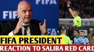 FIFA PRESIDENT DECLARES WILLIAM SALIBA RED CARD AS CHEATING