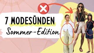 Die 7 schlimmsten MODESÜNDEN im Sommer (und wie du sie umgehst)