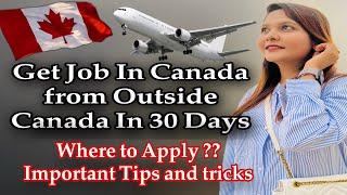 Get A Job In Canada from Outside Canada | Best apps to Find A Job in Canada | Importance of COPR