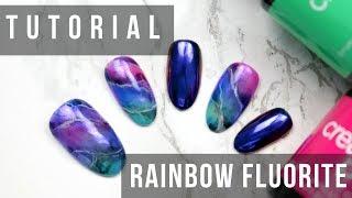 TUTORIAL | RAINBOW FLUORITE NAIL ART- Creative Play Gel Polish