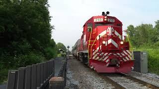 Chasing the Champlain Valley Dinner train. Charlotte to Vergennes and back