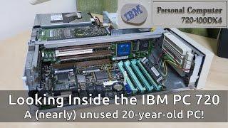 1995 IBM PC Series 720: Looking inside a (nearly) unused 20-year-old 486 PC!