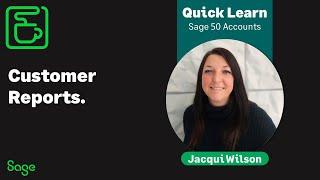 Sage 50 Accounts (UK) - Customer Reports