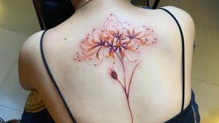 Hoa bĩ ngạn Hình xăm nữ đẹp #leethanhdnai #tattoo #timelapse