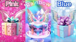 Choose your Gift 3Giftboxchallenge #chooseyourbox #chooseyourgift #pink #rainbow #blue